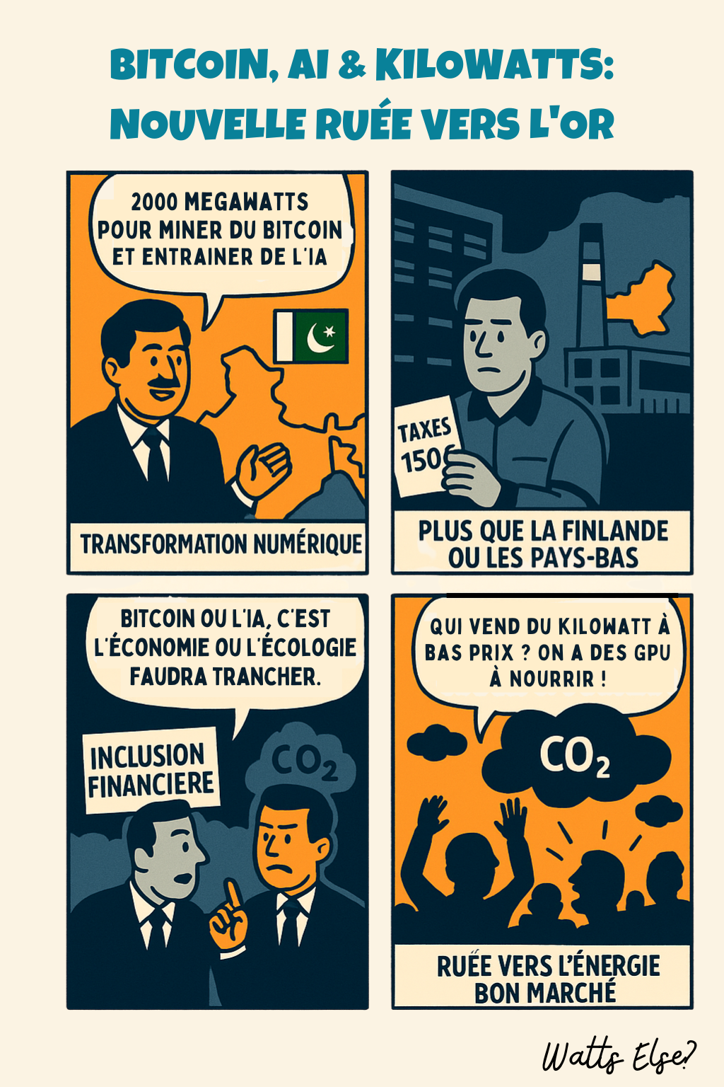 Bitcoin, AI & Kilowatts : nouvelle ruée vers l’or