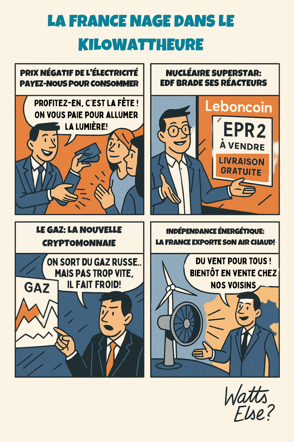 La france nage dans le kilowattheure